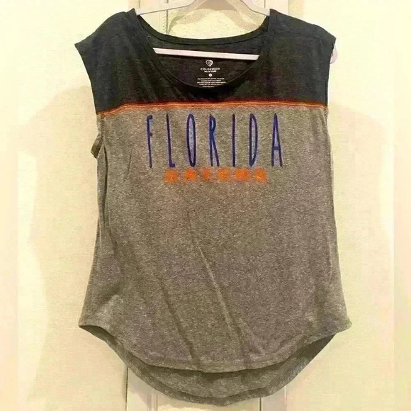 Florida gators two tone sleeveless top in gray/dark gray Sz L - never worn - Picture 1 of 4